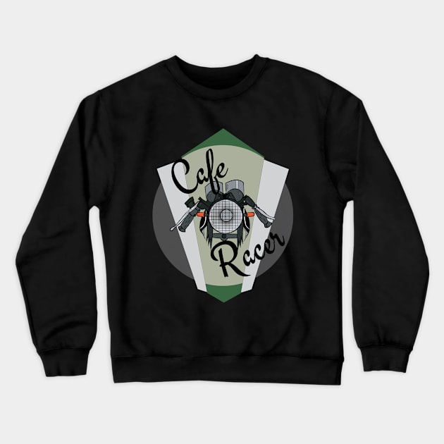 Cafe Racer Crewneck Sweatshirt by storiesofbadhairandmakeup